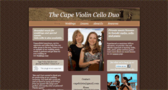 Desktop Screenshot of capeviolincello.com